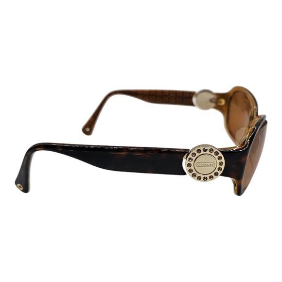 Coach Ava women's Tortoise S462 Sunglasses 130 FRAMES ONLY Used - Picture 2 of 9